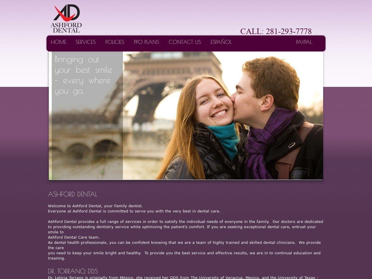 Ashford Dental screenshot