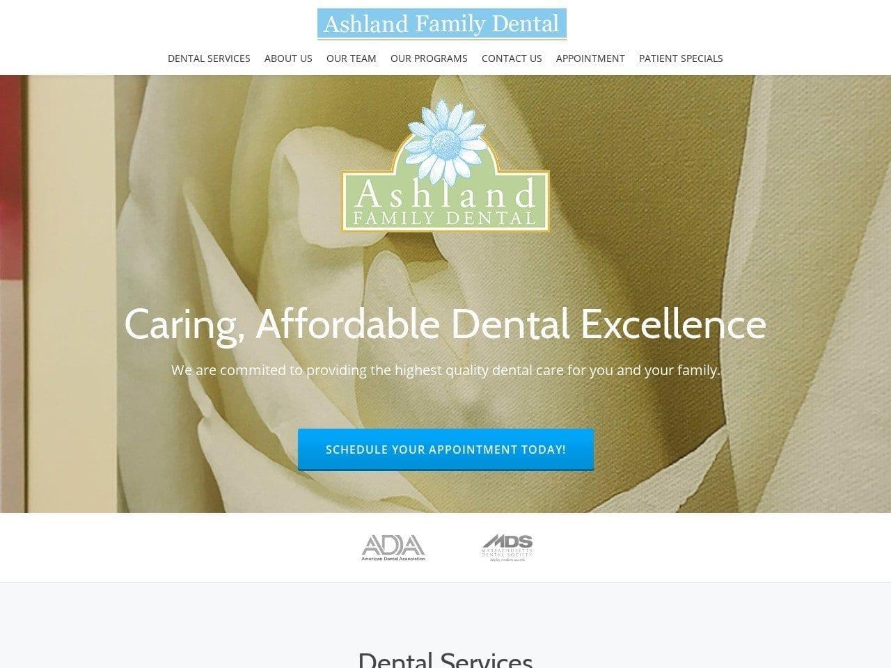 Ashland Family Dental screenshot