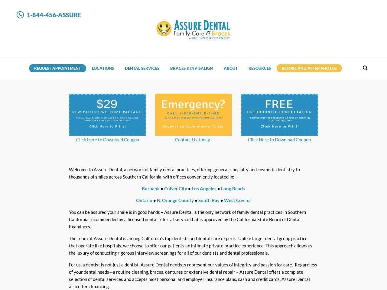 Assure Dental Family Care Dentist screenshot
