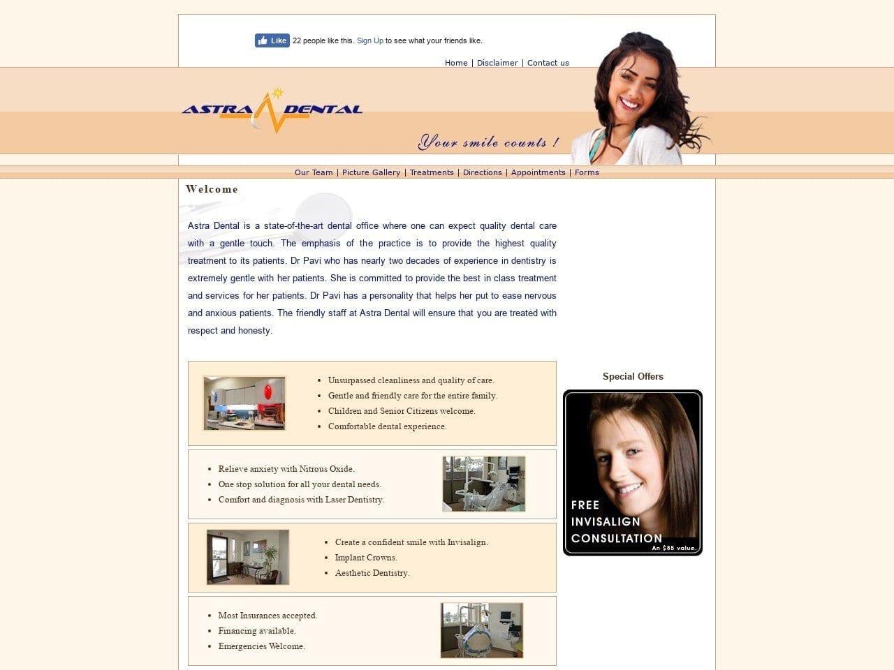 Astra Dental screenshot