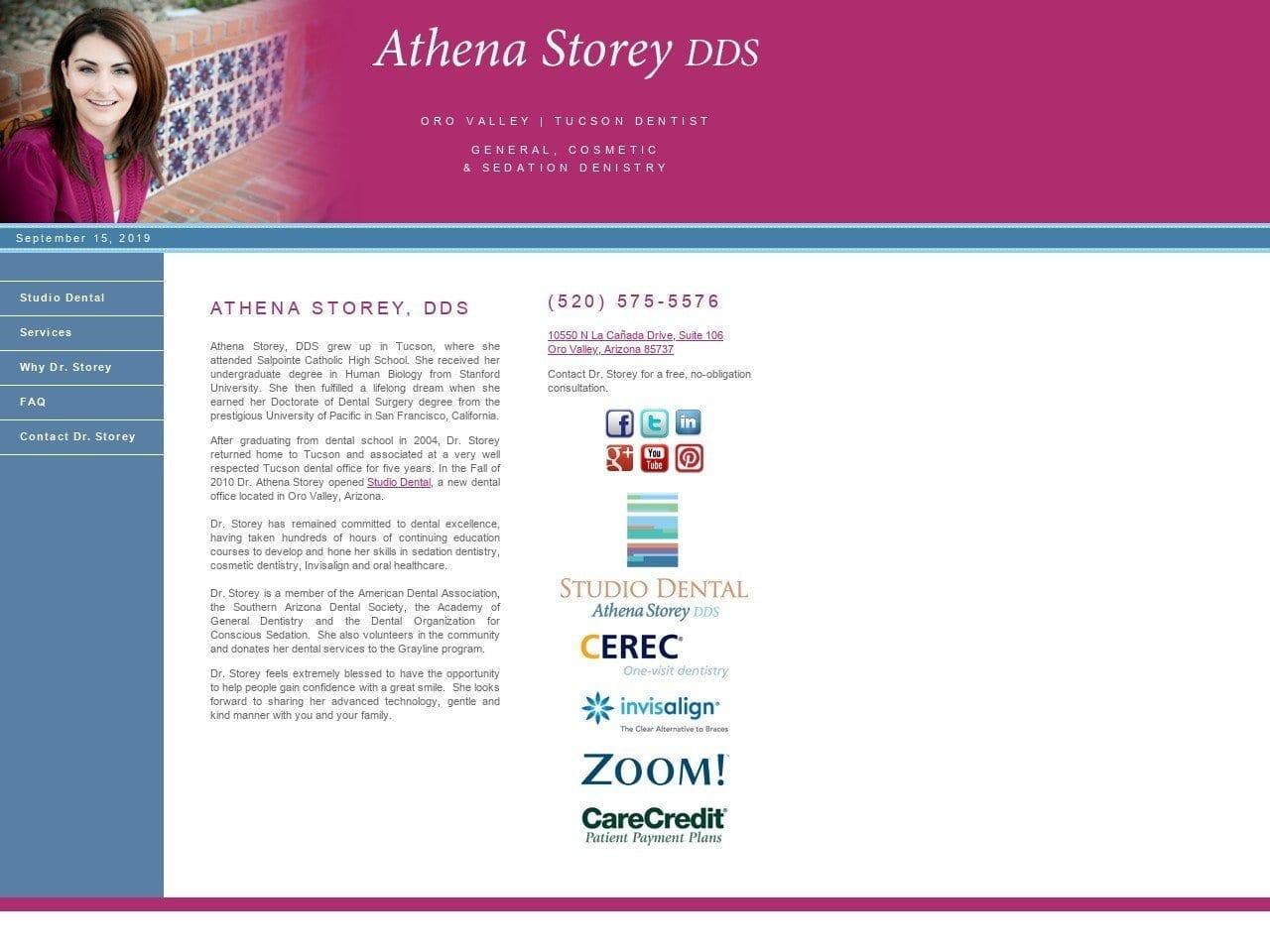 Athena Storey DDS screenshot