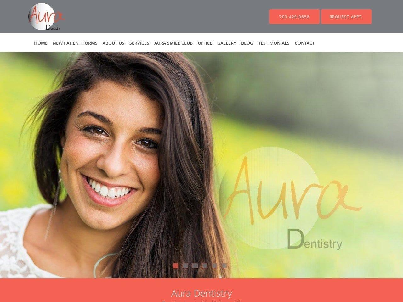 Aura Center for Aesthetic Dentistry screenshot