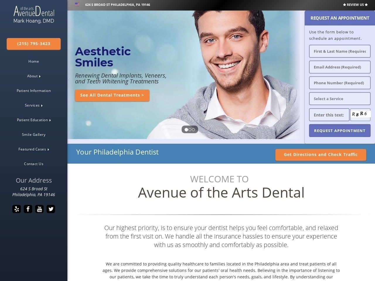 Avenue of the Arts Dental screenshot