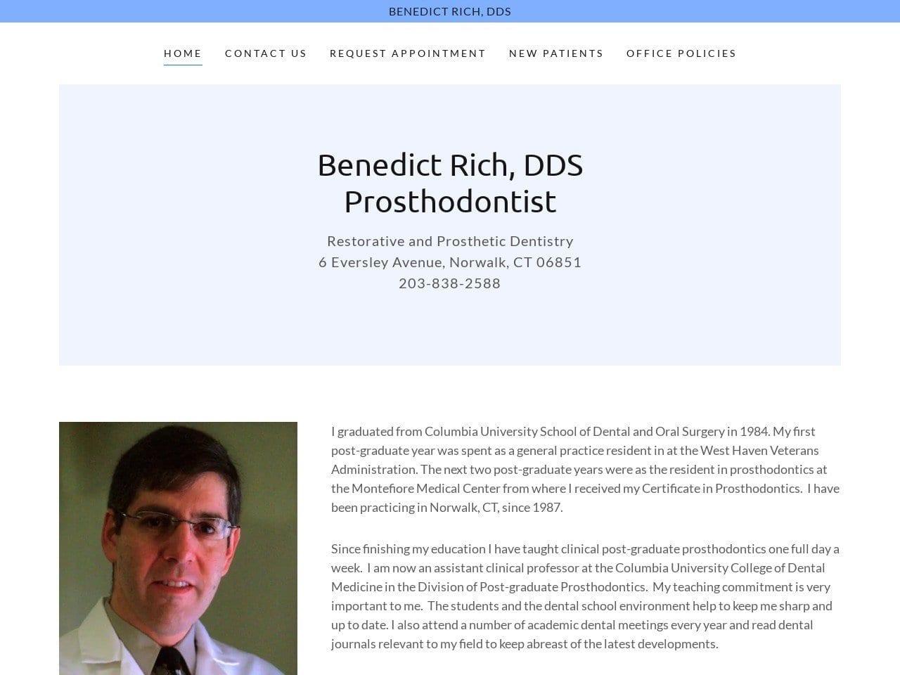 Benedict Rich Dds screenshot