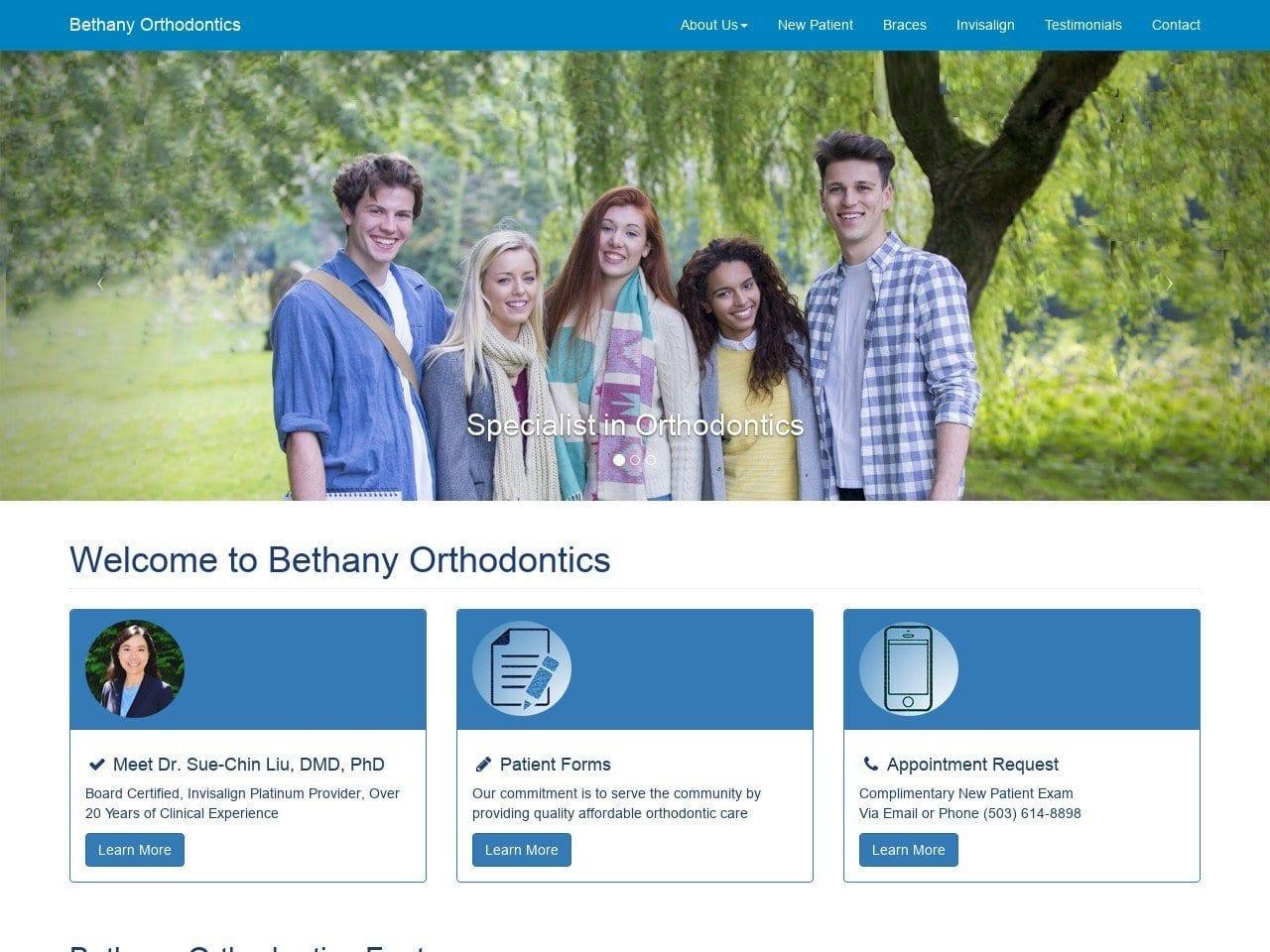 Bethany Orthodontics Liu Sue screenshot