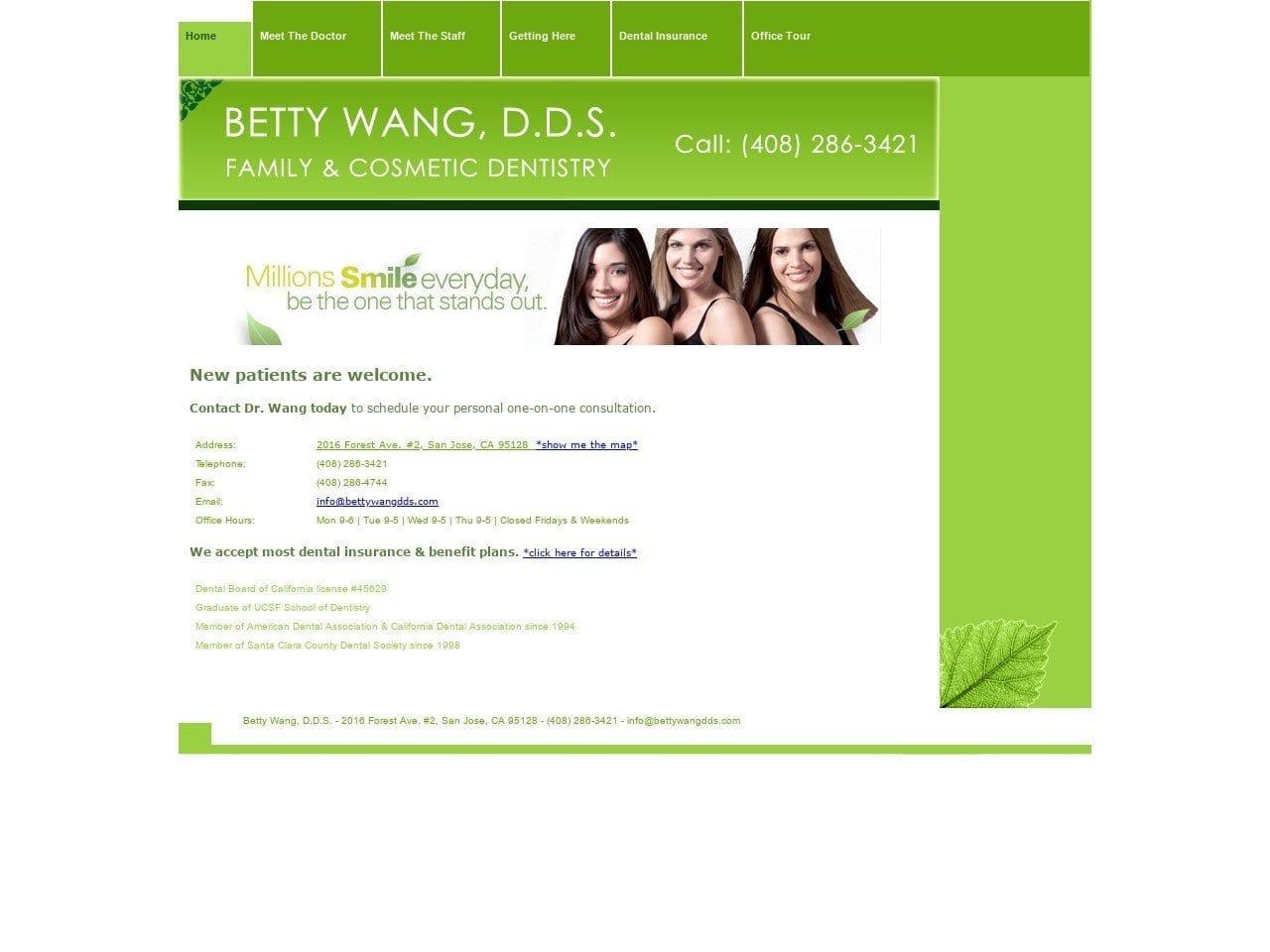 Wang Betty DDS screenshot