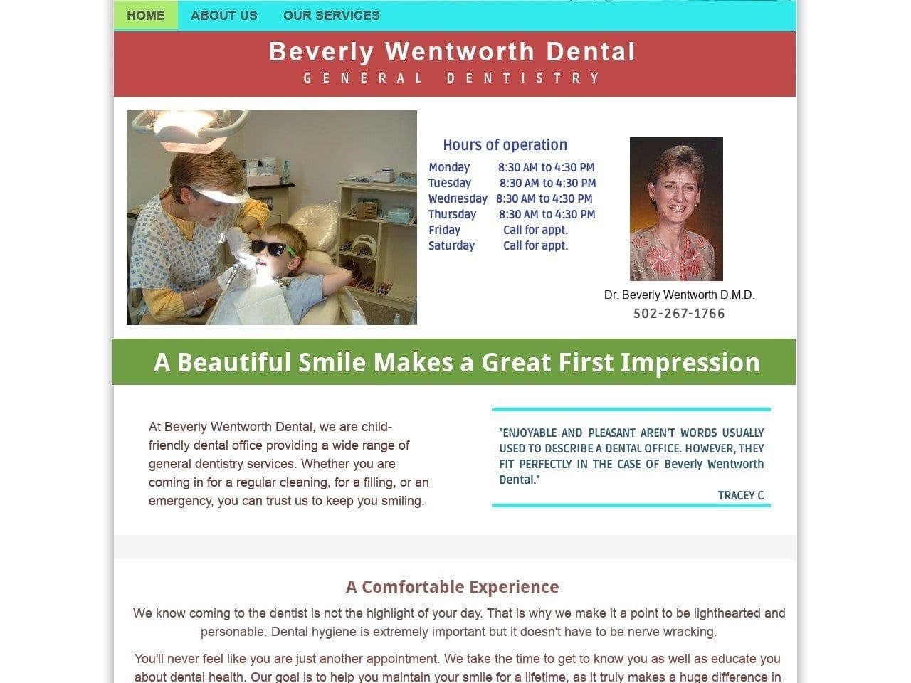 Dr. Beverly B. Wentworth DMD screenshot
