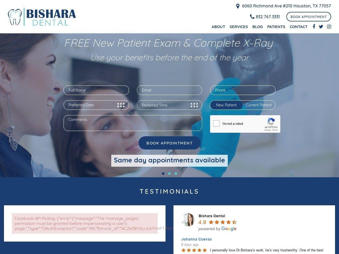 Bishara Dental screenshot