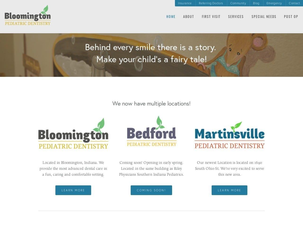 Bloomington Pediatric Dentist screenshot