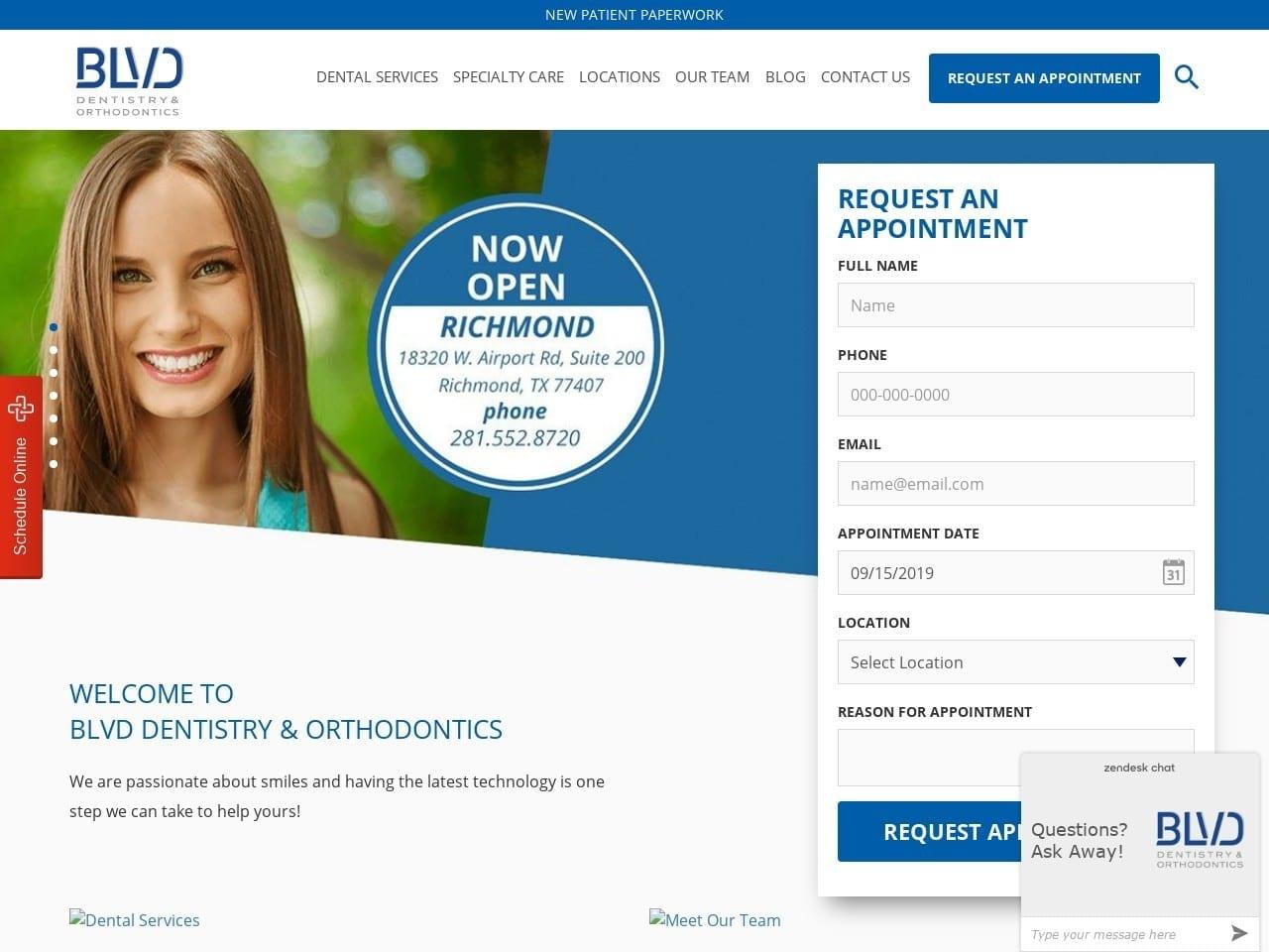BLVD Dentistry Hulen screenshot