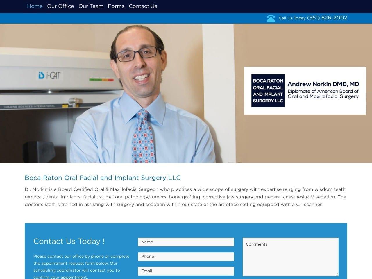 Boca Raton Center For Oral Facial Dentist screenshot