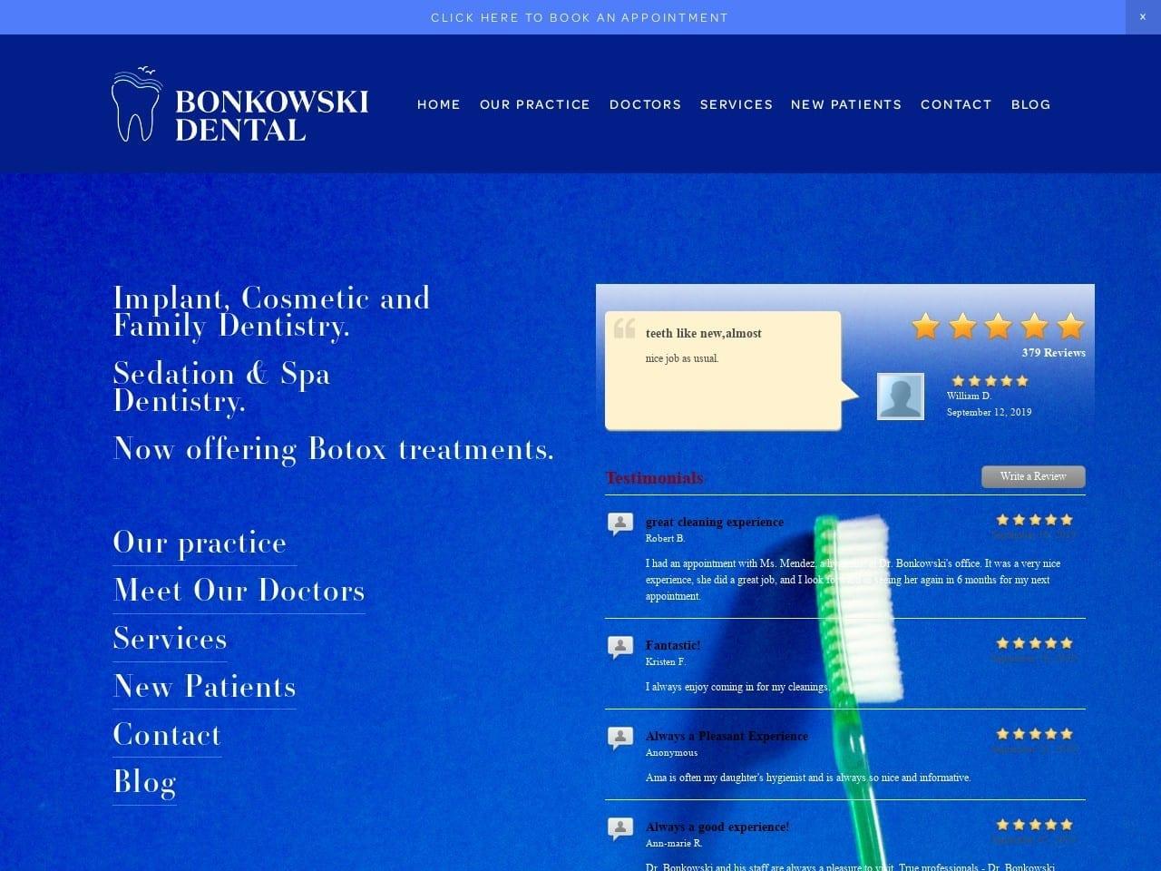 Bonkowski Jr Joseph G DDS screenshot