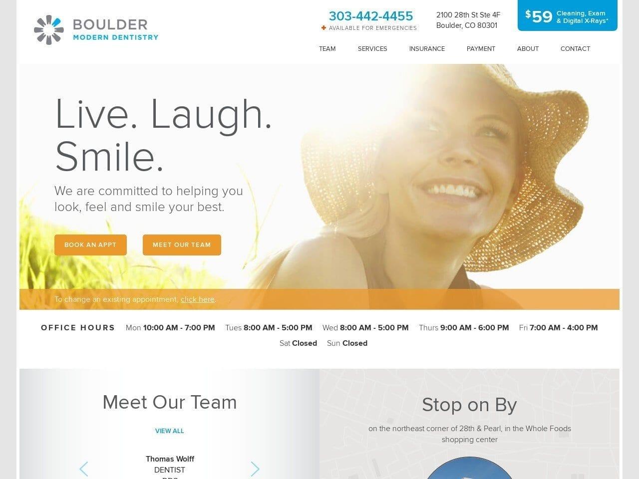 Boulder Modern Dentist screenshot