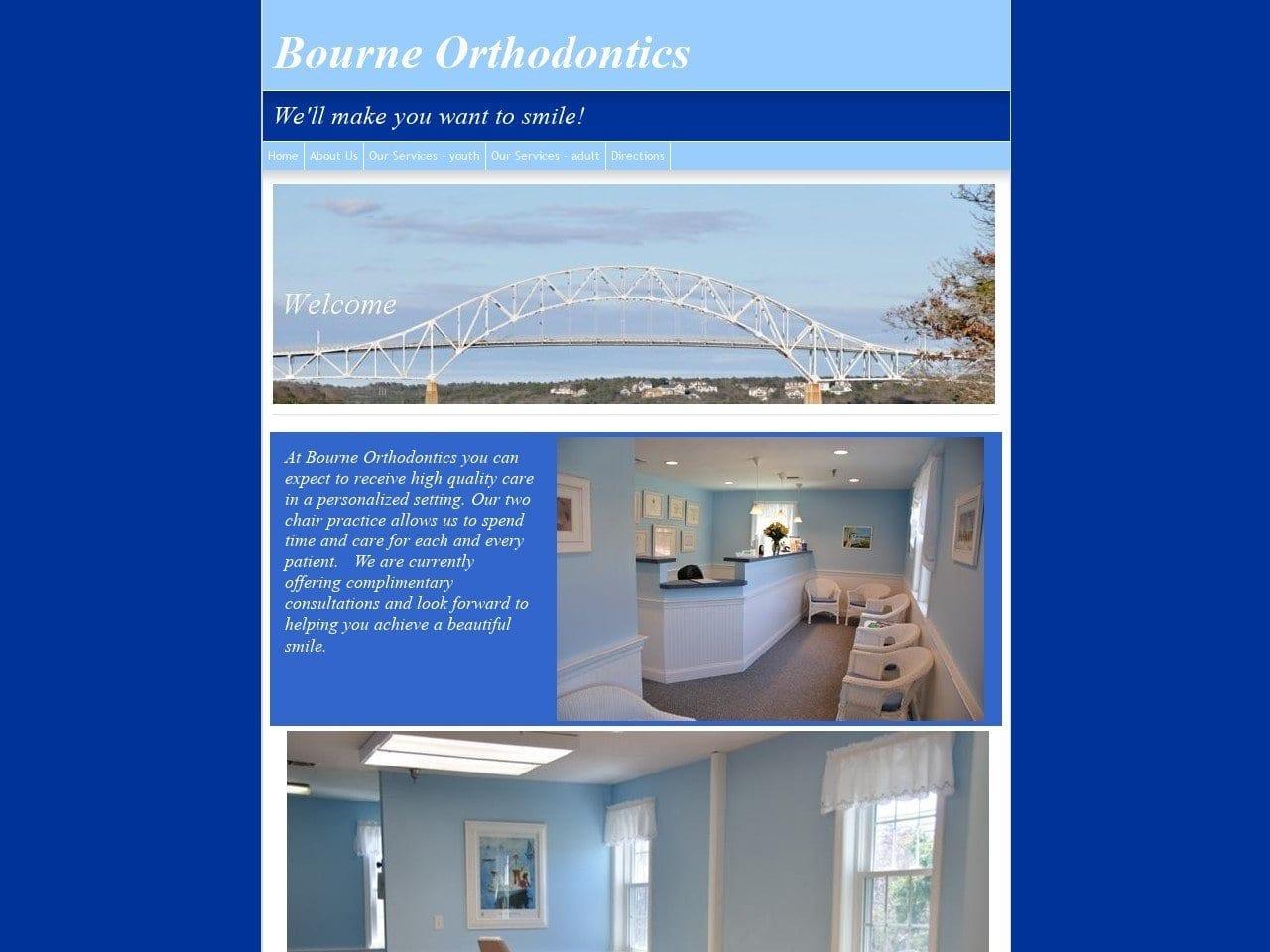 Bourne Orthodontics screenshot