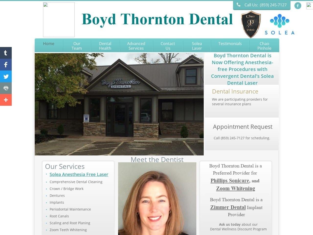 Boyd Thornton Dental screenshot