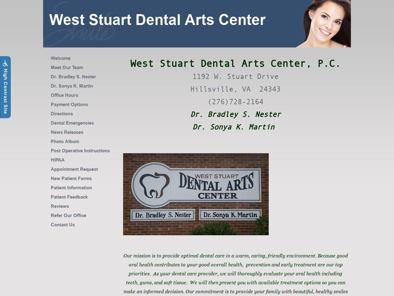 Nester Bradley DDS screenshot