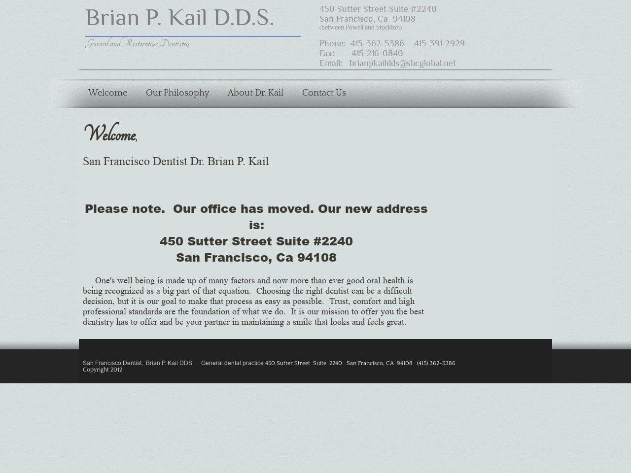 Kail Brian DDS screenshot