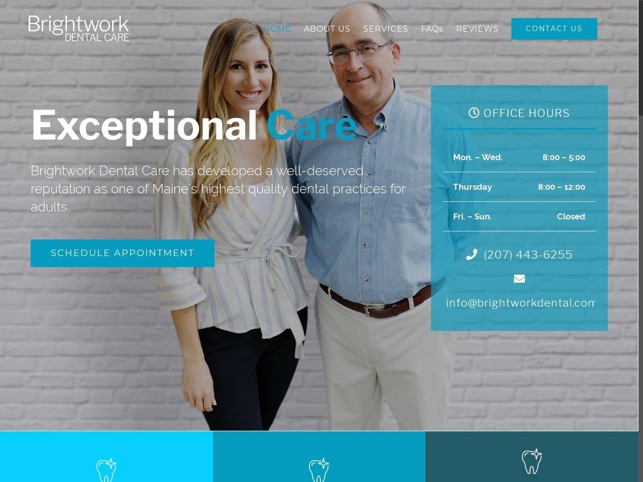 Brightwork Dental Vance Horne DMD screenshot
