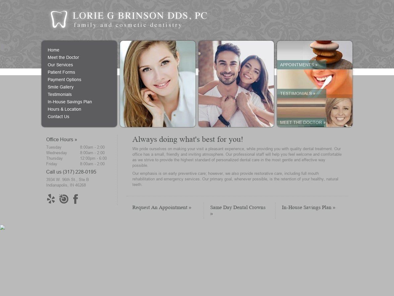 Lorie G Brinson DDS PC screenshot