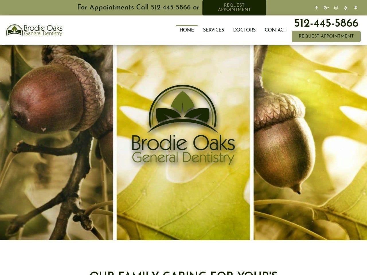 Brodie Oaks Dental screenshot