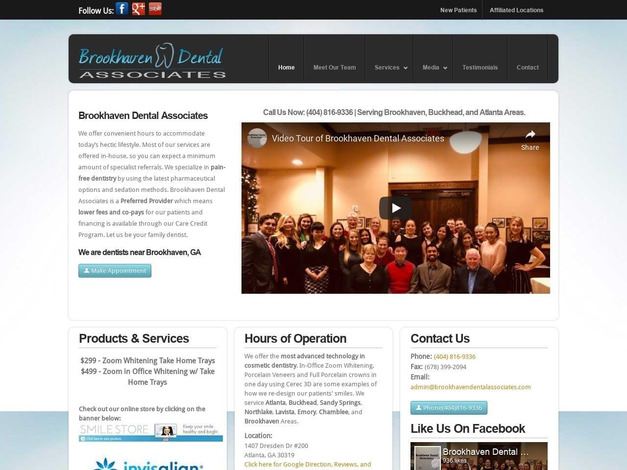 Brookhaven Dental screenshot