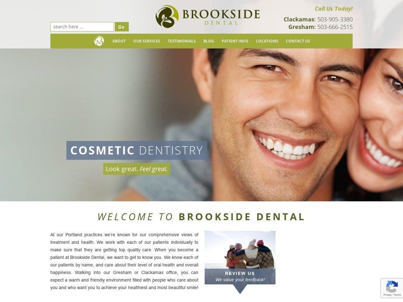 Brookside Family Dental screenshot