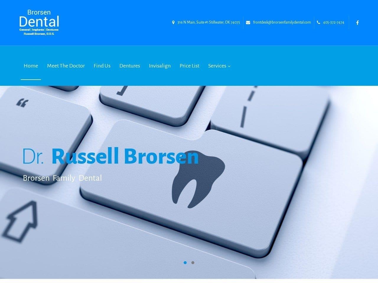Brorsen Family Dental screenshot