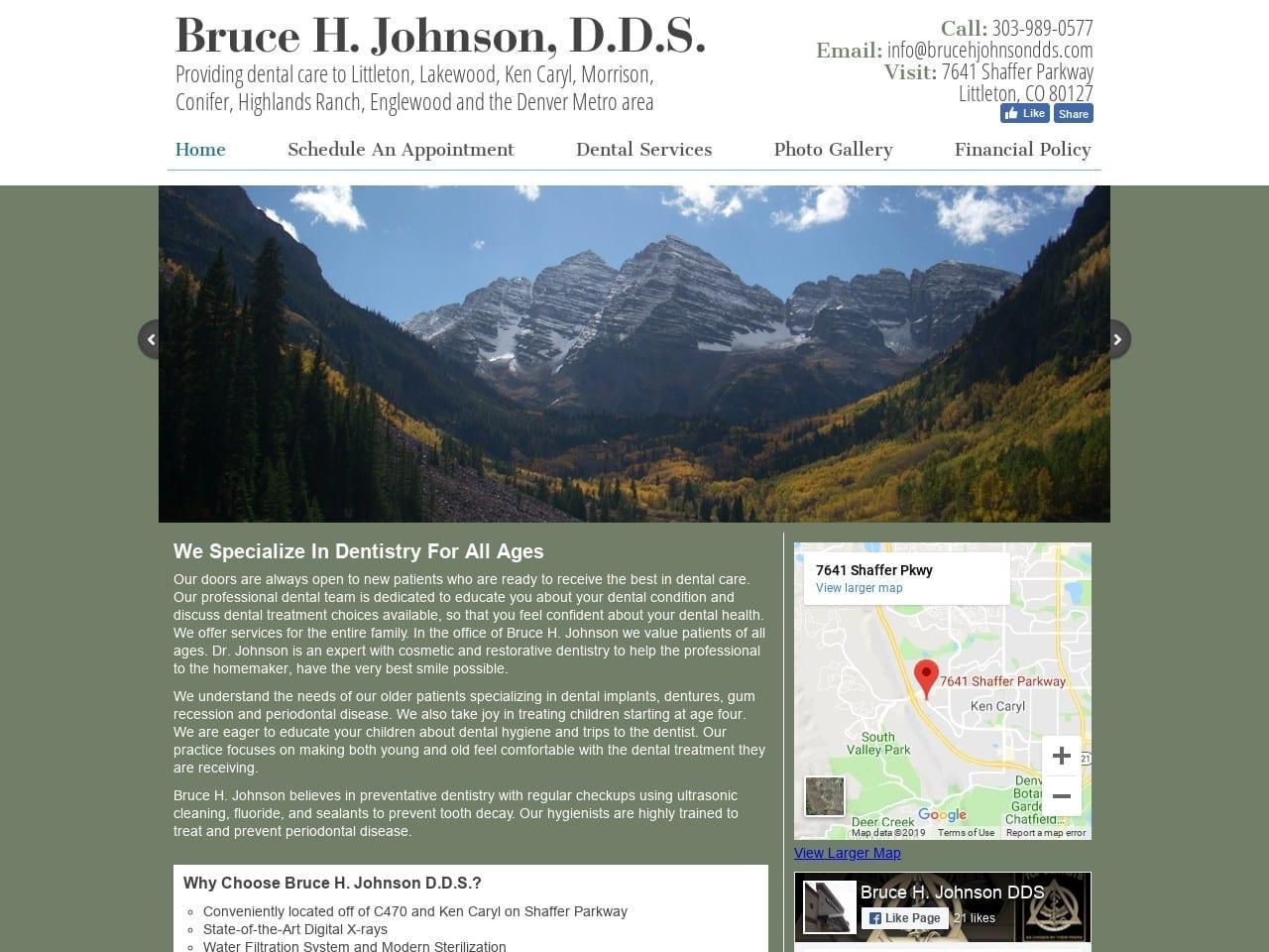 Dr. Bruce H. Johnson DDS screenshot