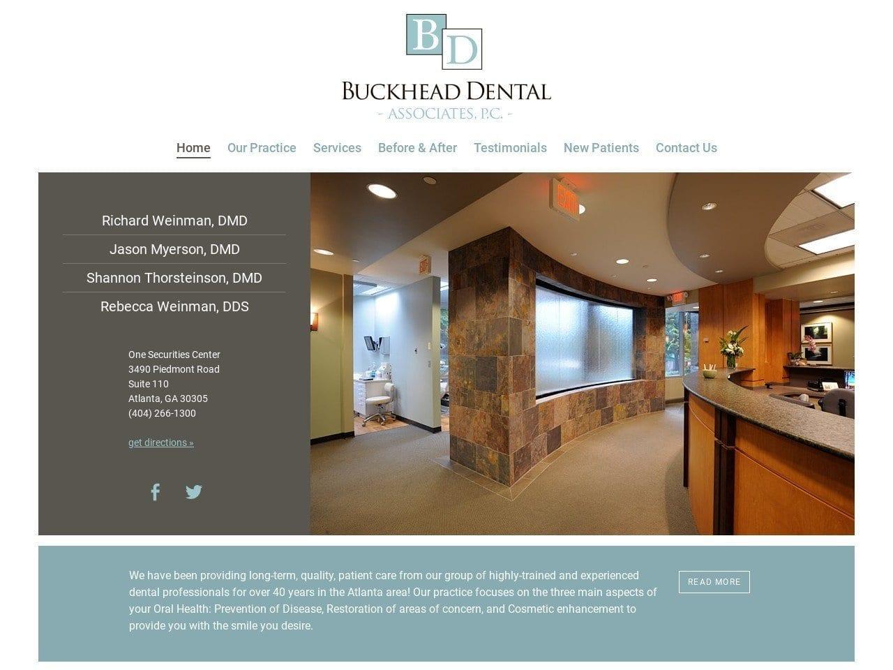 Buckhead Dental Associates Weinman Richard A DDS screenshot