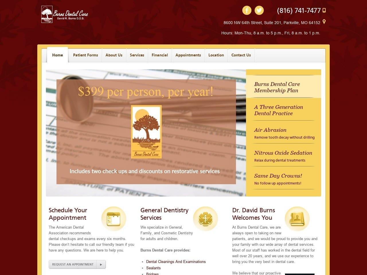 Burns Dental Care screenshot
