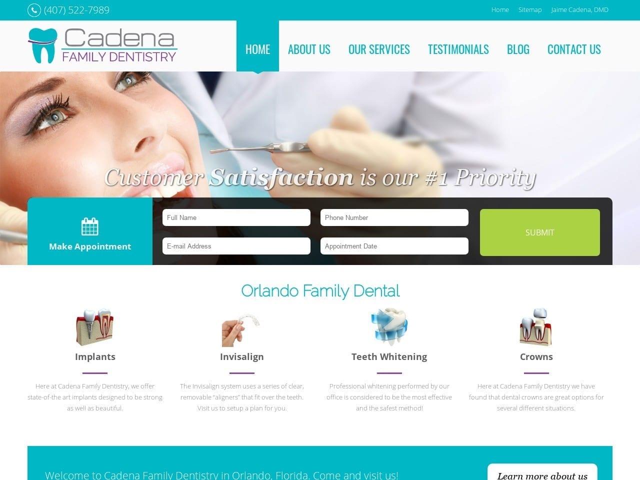 Cadena Family Dentistry screenshot