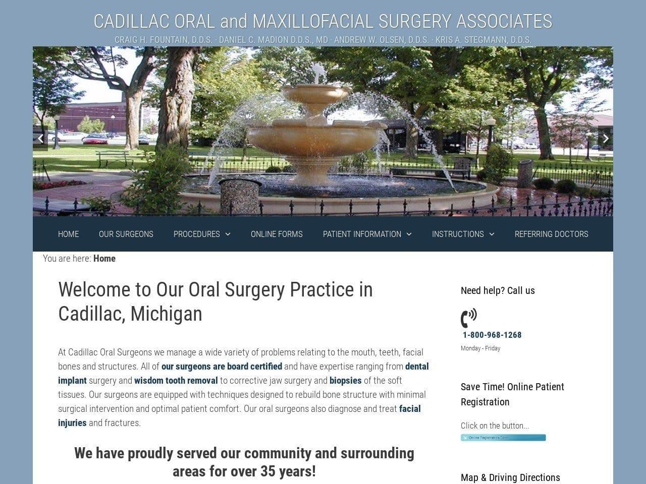 Cadillac Oral Surgeons Stegmann Kris A DDS