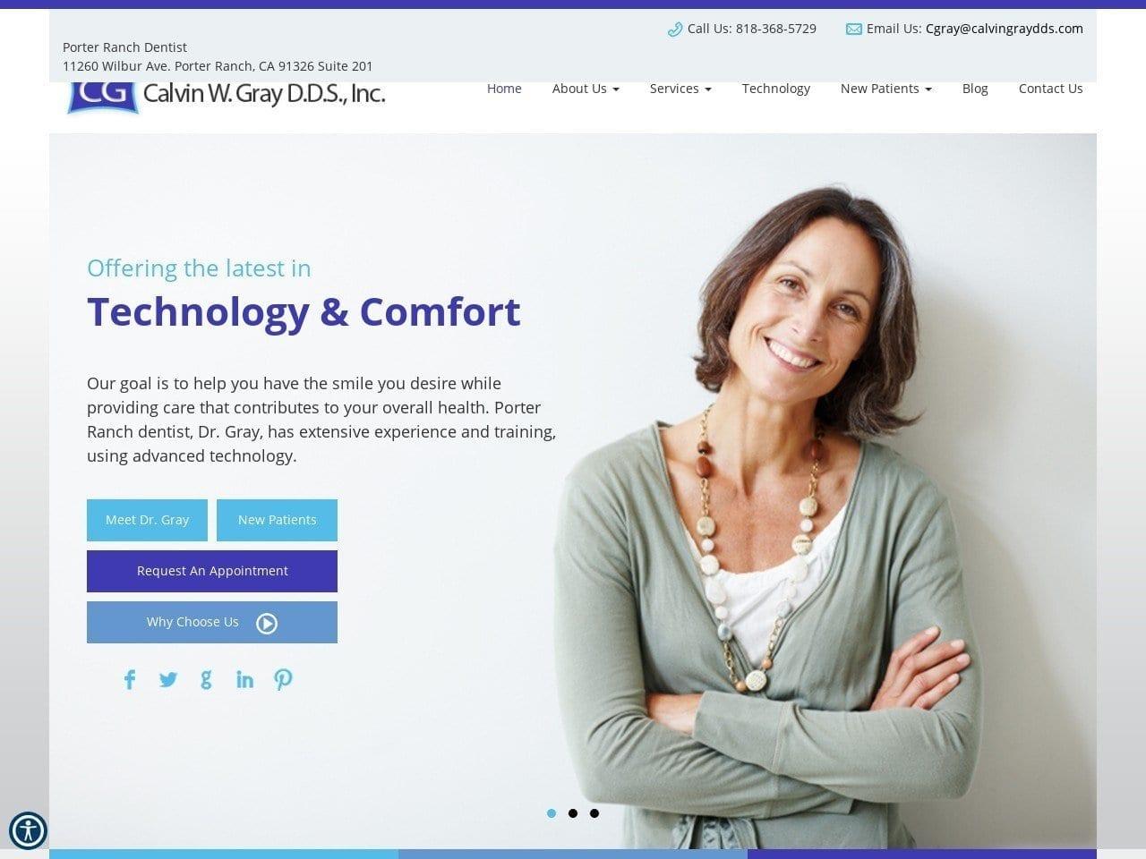 Dr. Calvin W. Gray DDS screenshot