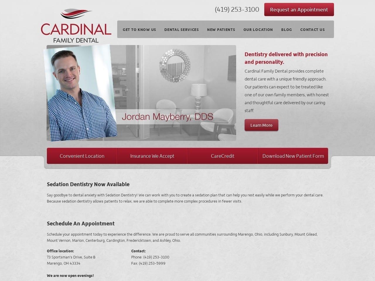 Cardinal Family Dental screenshot