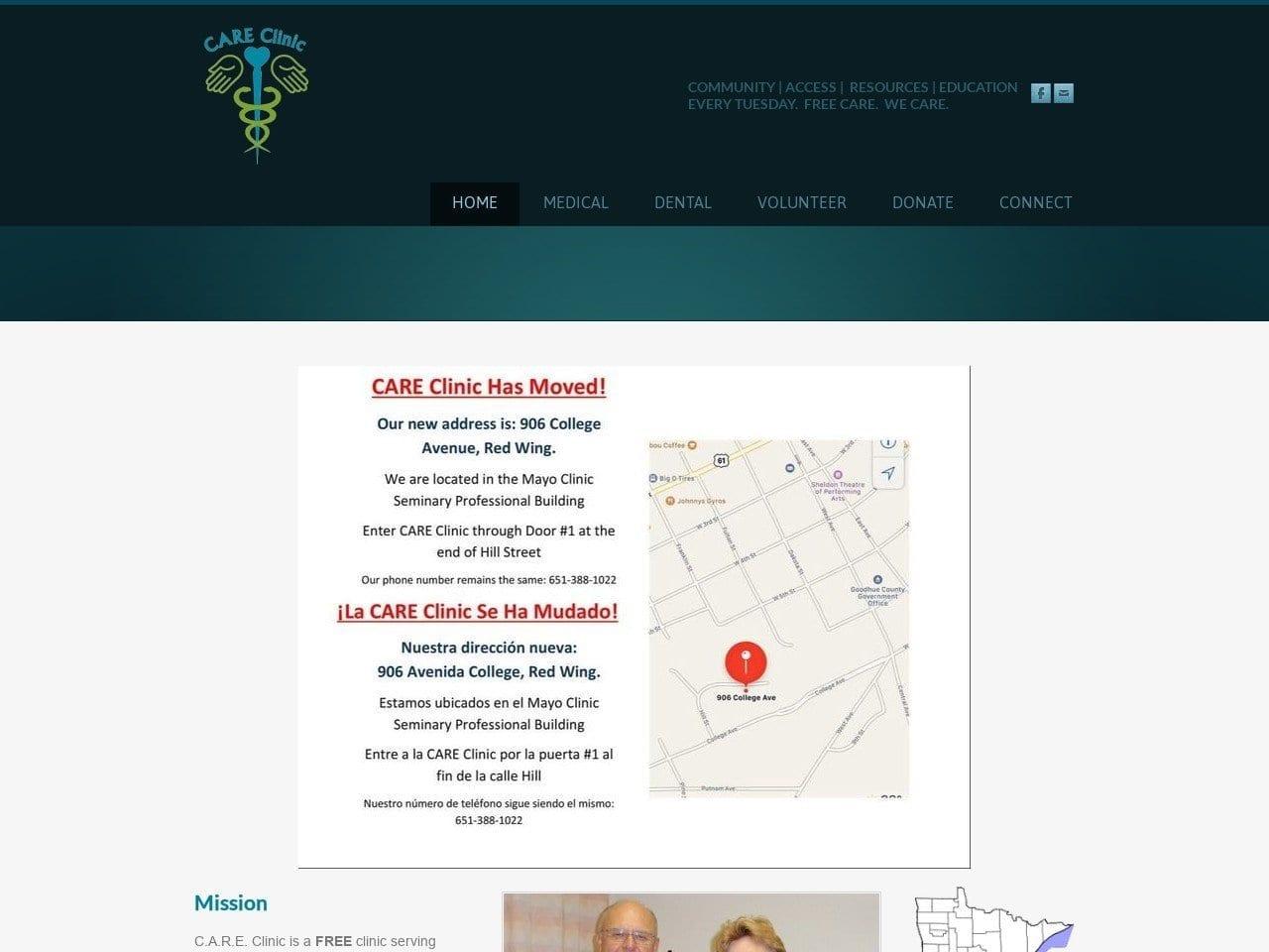 C.A.R.E. Clinic screenshot