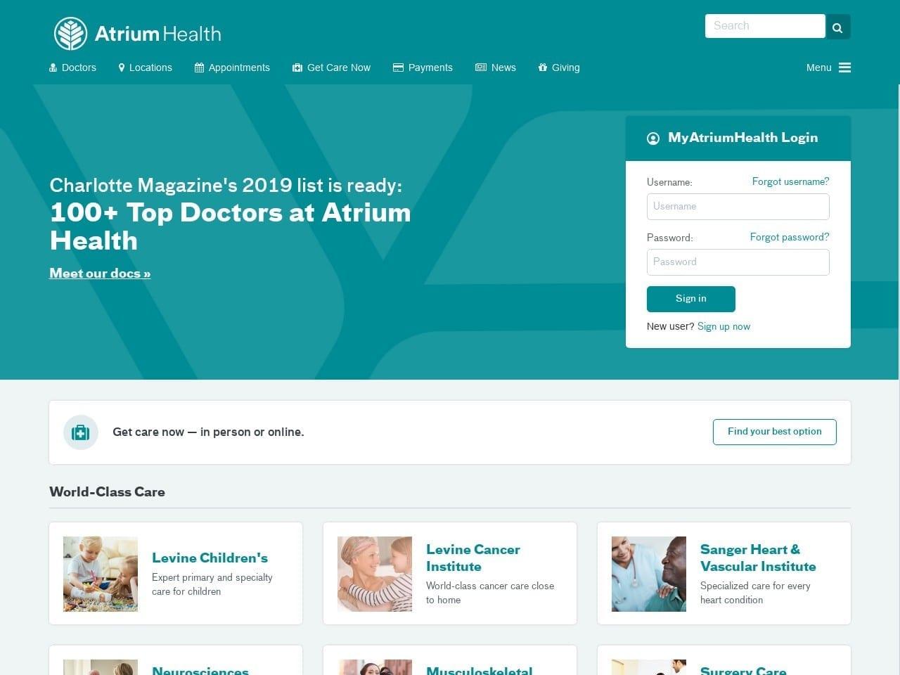 Carolinas Healthcare System Kelley Chelita K DDS screenshot