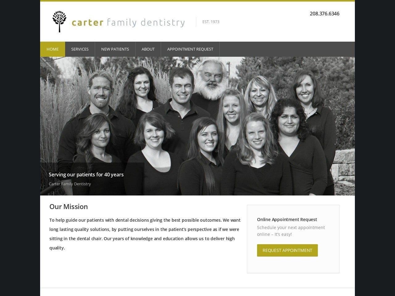 Carter Family Dentistry screenshot