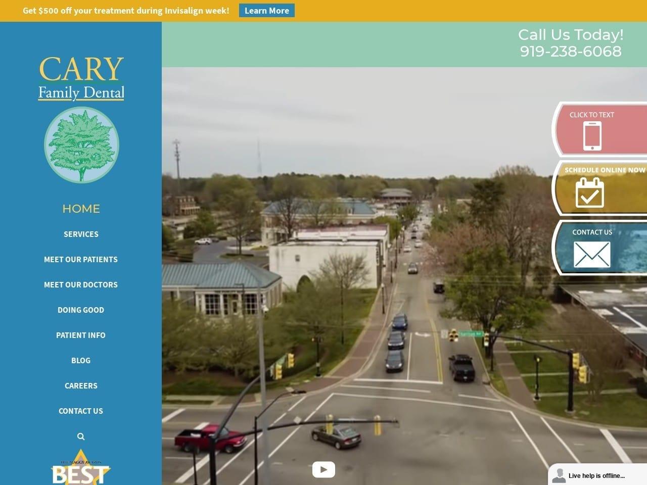 Cary Dental screenshot