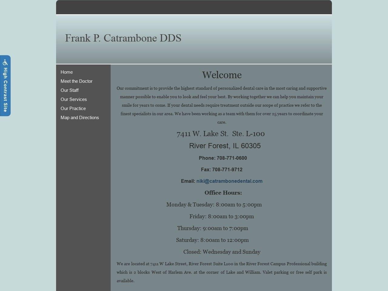 Dr. Frank P. Catrambone DDS screenshot