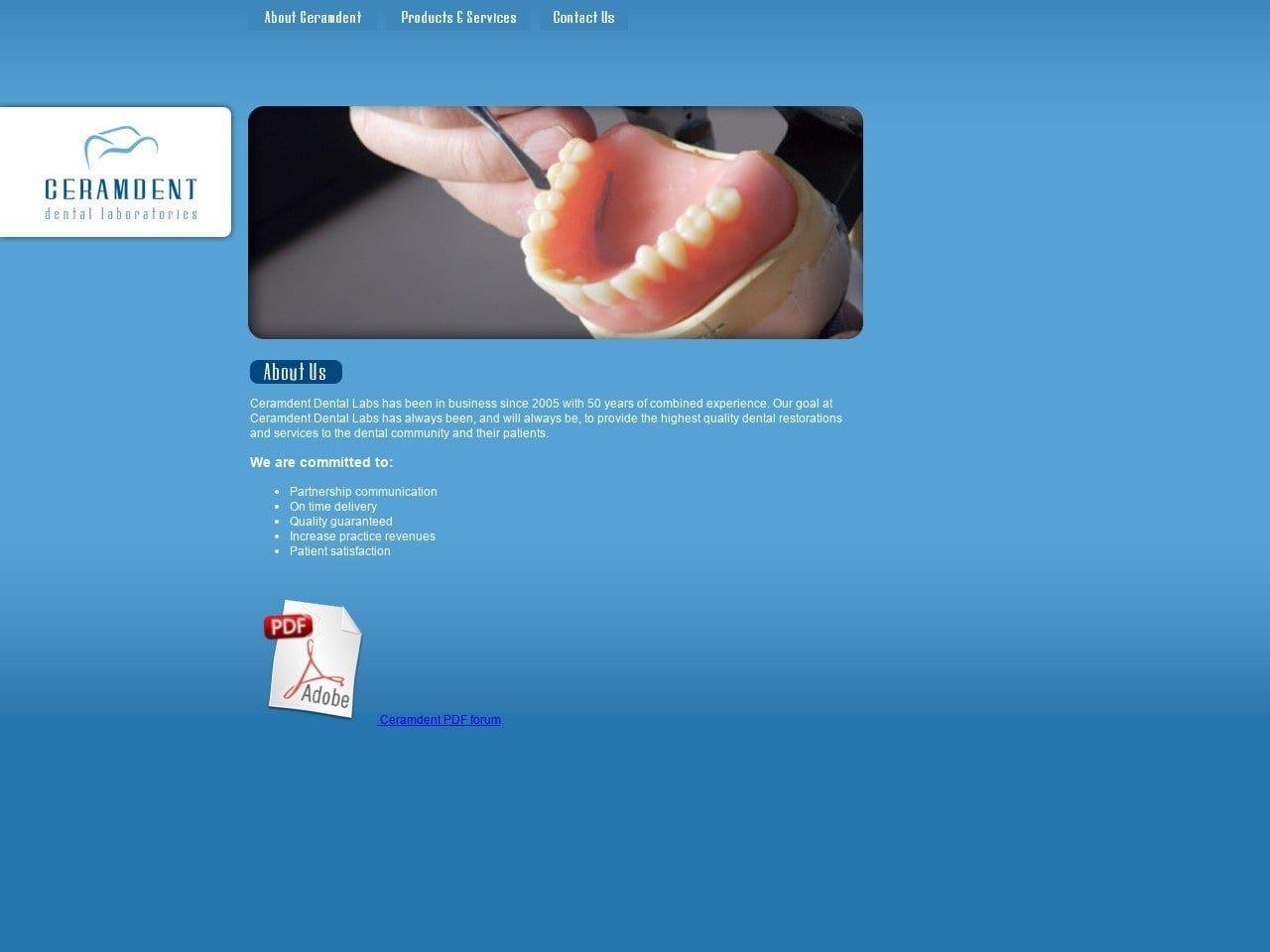 Ceramdent Dental Laboratories screenshot