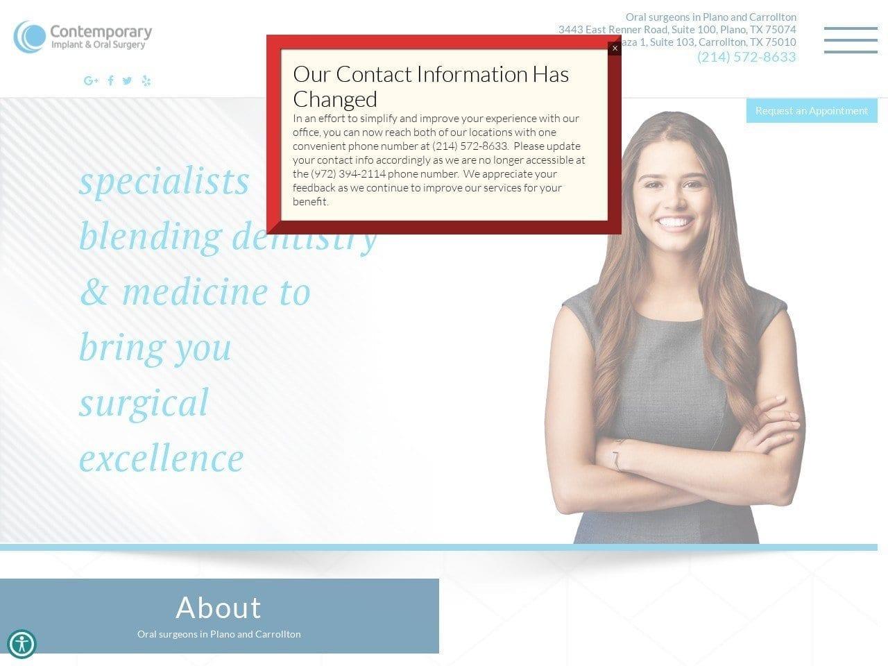 Contemporary Facial Dentist screenshot