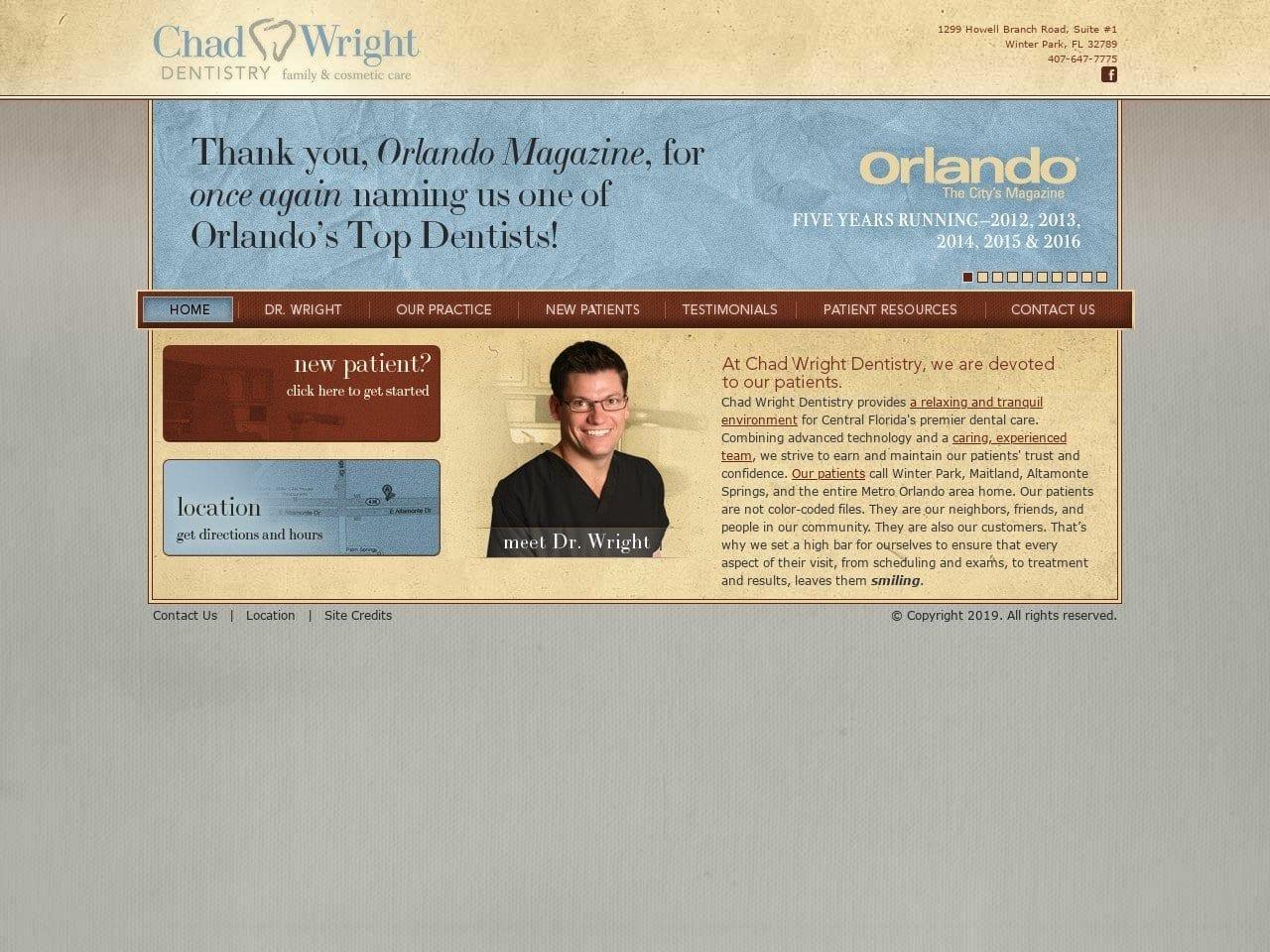 Chad Wright Dentist screenshot