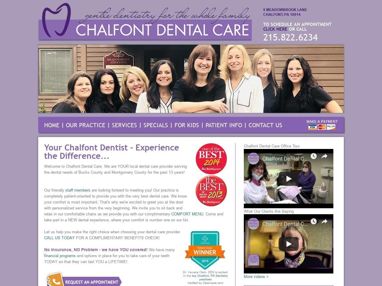 Chalfont Dental Care Clark Varvara DDS screenshot