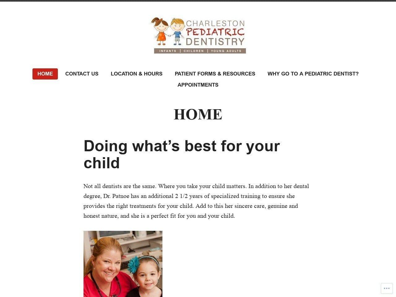 Charleston Pediatric Dentistry Ashley Patnoe Dds P screenshot