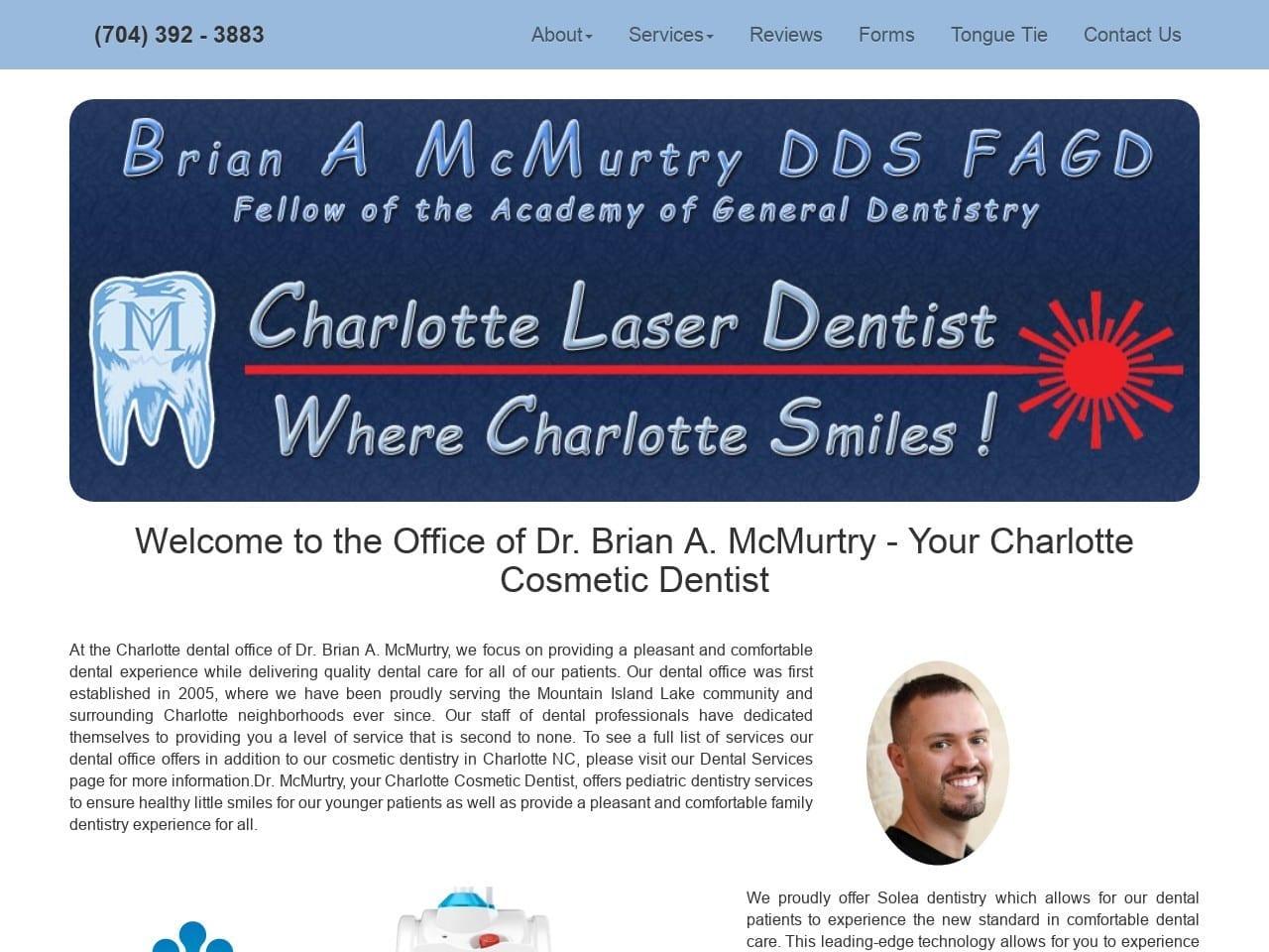 Brian A McMurtry DDS PA screenshot