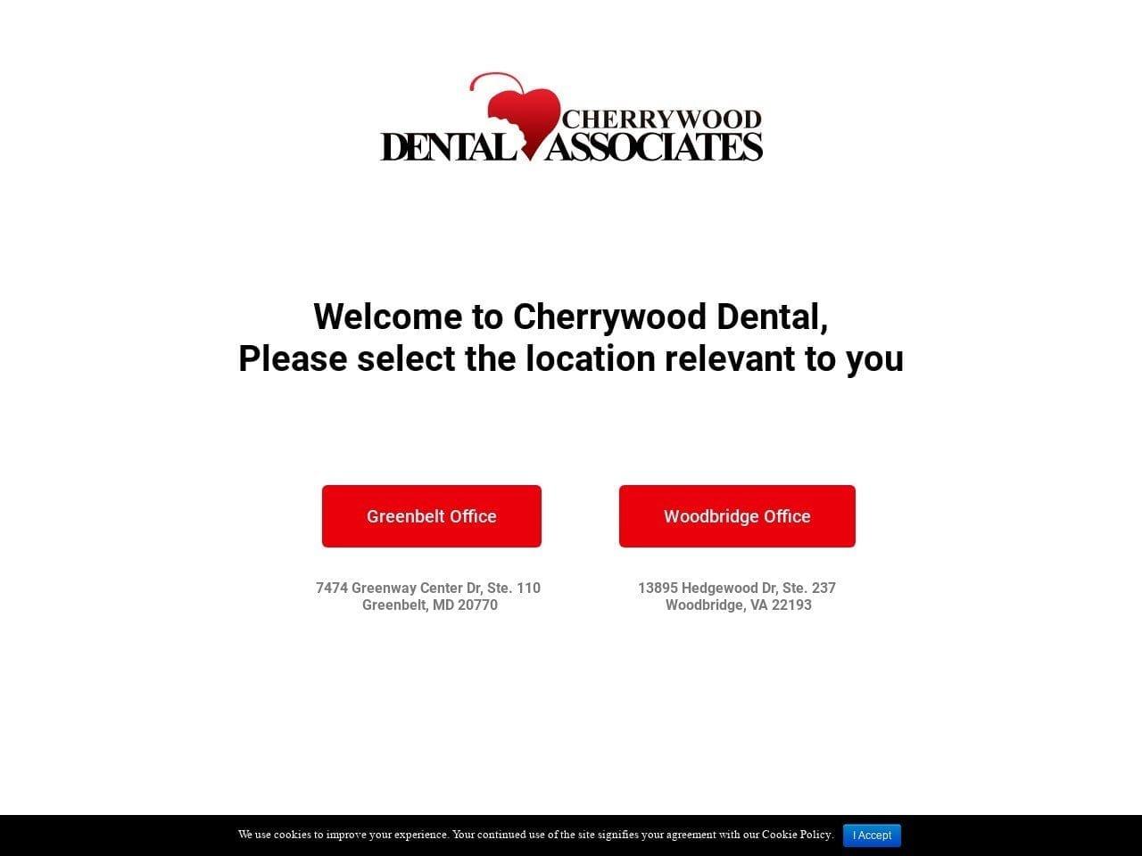 Cherrywood Dental Associates screenshot