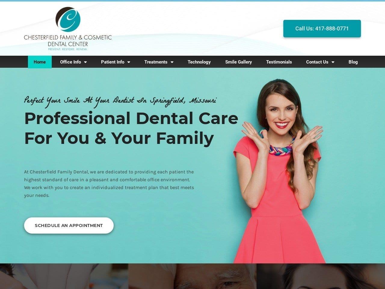 Chesterfield Family Dental screenshot