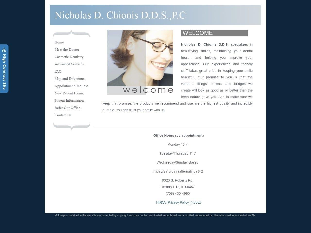 Chionis Nicholas D DDS screenshot