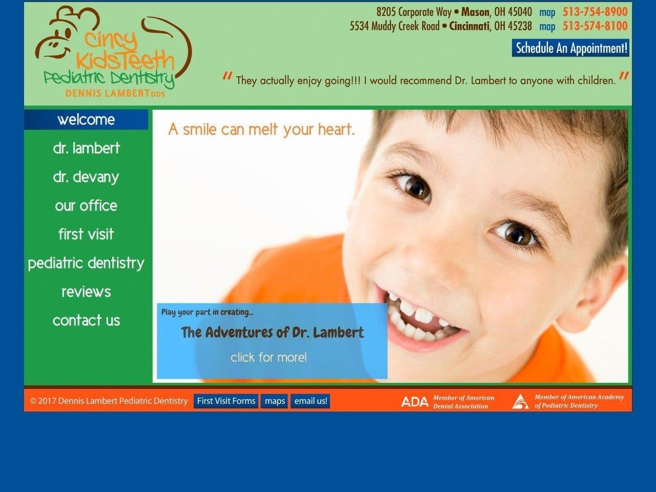 Dennis Lambert Inc Lambert Dennis DDS screenshot