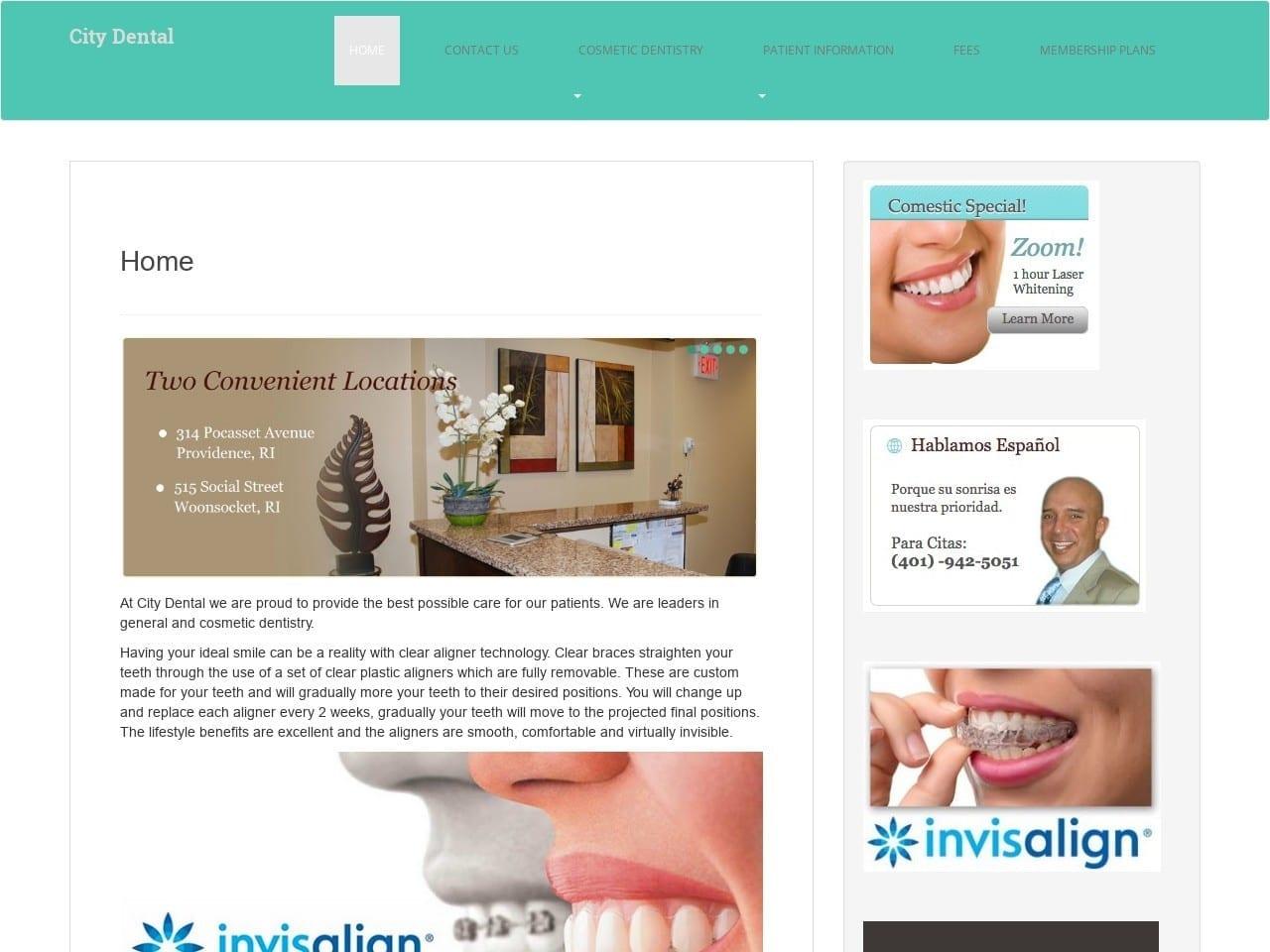City Dental of Woonsocket RI screenshot